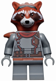 LEGO sh742 Rocket Raccoon - Dark Bluish Gray Outfit